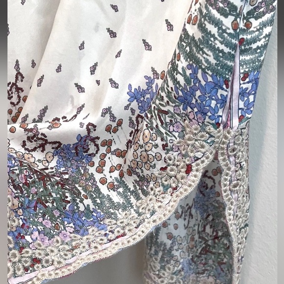 JOHNNY WAS FAIDRA SILK FLORAL TUNIC TOP EUC sz XXL - Picture 8 of 11